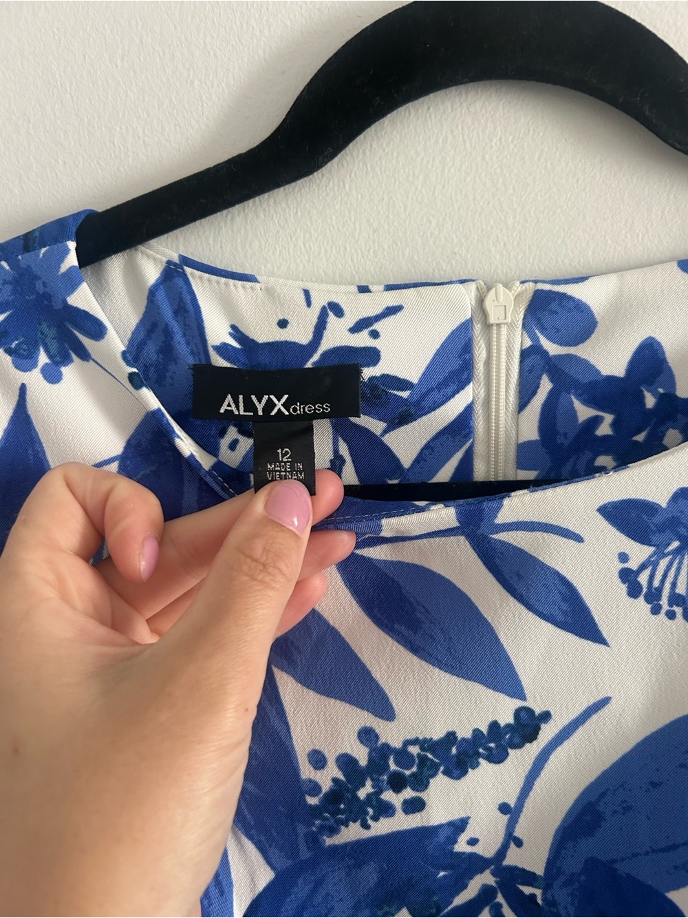 Alyx Blue and White Floral Midi Dress - Picture 8 of 13